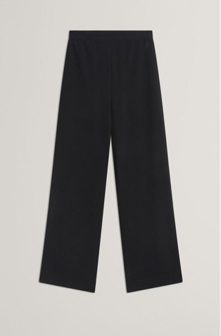 Plissè Detail Wide Leg Trousers