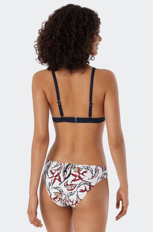SCHIESSER Deep - Triangle bikini removable soft variable straps floral print multicolored | Emporium