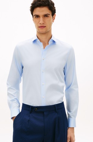 New York Label TH Flex Slim Twill Shirt