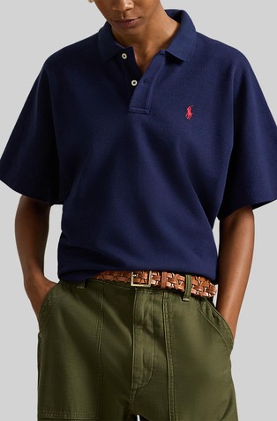 Bombažna polo majica z dolman rokavi