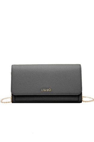 Faux-leather clutch