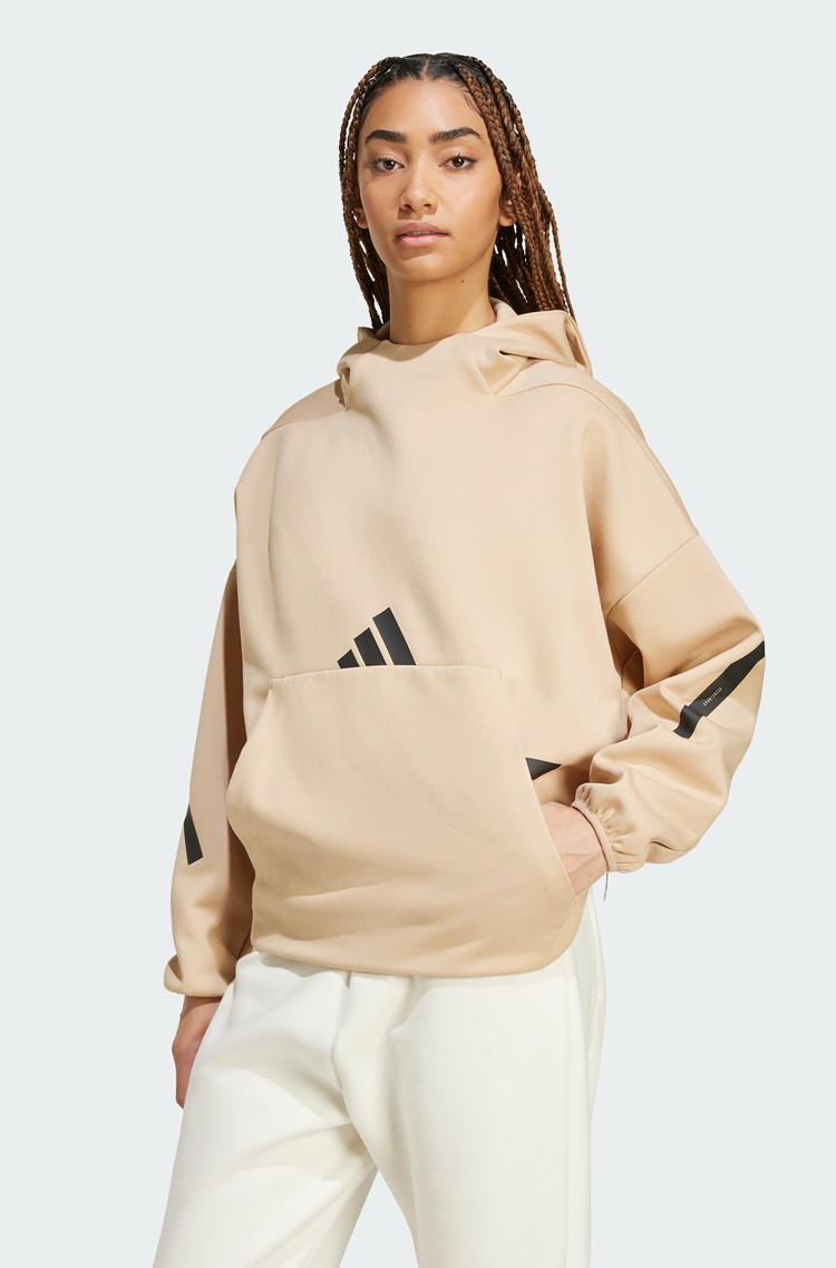 ADIDAS Z.N.E. Hooded Sweatshirt Beige 