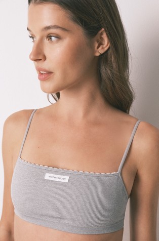 Brezšiven rebrast modrček