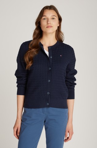 Knitted cotton cardigan