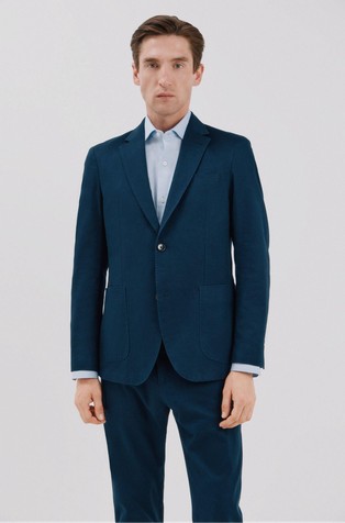 Cotton and linen blazer