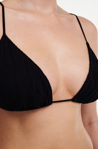 CHANTELLE Pulp triangel bikini zgornji del kopalk brez opore Črna - Black 3