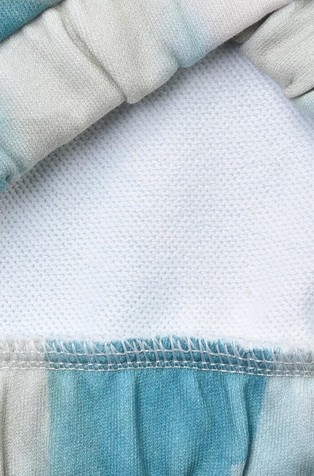 BENETTON Bombažna jopa s dip-dye vzorcem Modra - Blue / White 3