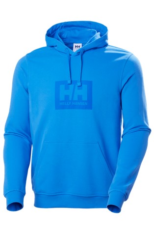 HELLY HANSEN Box logo hoodie Blue 5
