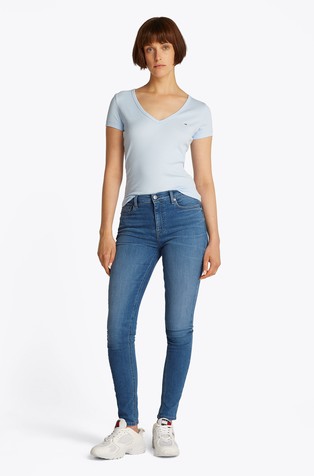TOMMY HILFIGER Nora Mid Rise Skinny Jeans Blue 2