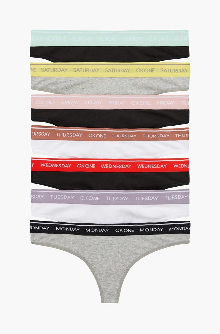 CALVIN KLEIN 7 pack thongs - CK One Multi Color 
