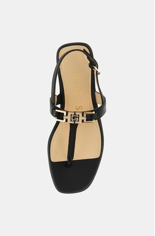 GUESS Leather sandal Black 4