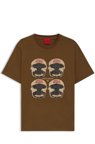 Cotton-jersey T-shirt with print