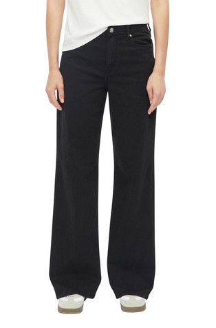 High rise wide jeans