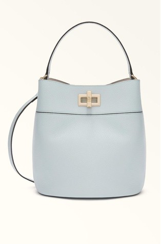Leather bucket bag