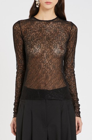 Raztegljiva majica iz čipke