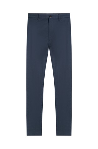TOMMY HILFIGER Bleecker slim fit chino hlače Modra - Blue 6