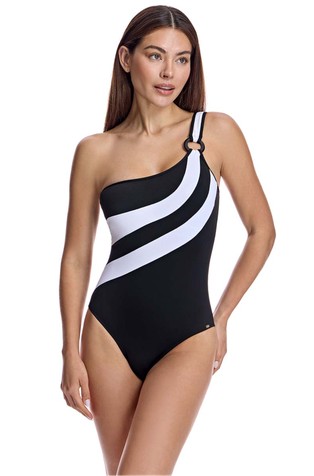 One-piece swimsuit with one strap