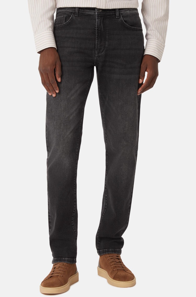 BOGGI MILANO Raztegljive jeans hlače Siva - Gray 