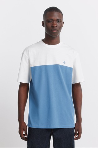 Color block cotton T-shirt
