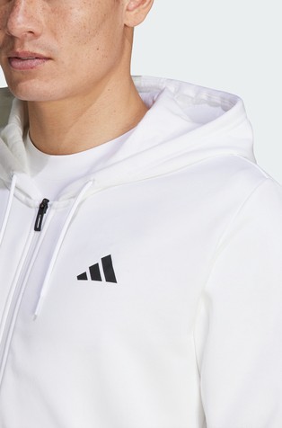 ADIDAS Club Teamwear Graphic Tennis jopa s kapuco Bela - White 4
