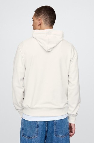 GAP Gap logo moški pulover s kapuco Bež - Carls Stone 3