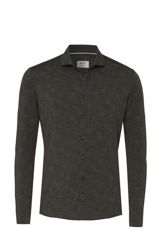 Functional fit shirt with long sleeves and pattern