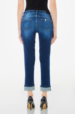LIU JO Bottom Up cropped skinny jeans Blue 2