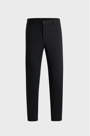 Washable formal trousers in stretch seersucker fabric