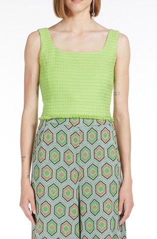 Cropped pleten top iz tvida