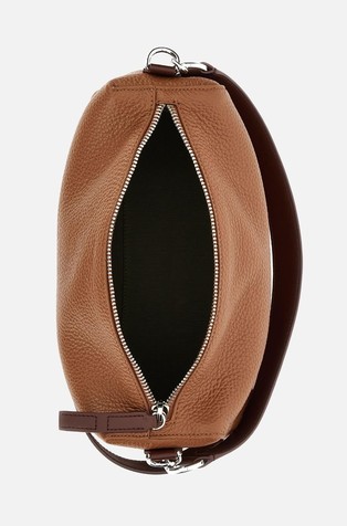 HOGAN Script Bauletto usnjena torbica z ročajema Rjava - Brown 5