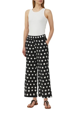 S.OLIVER Textured culottes in a viscose blend Black 3