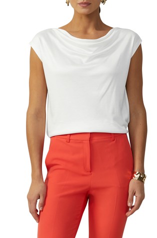 Viscose top with a cowl neckline