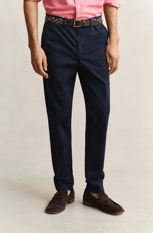 Slim fit chino hlače iz raztegljivega organskega bombaža