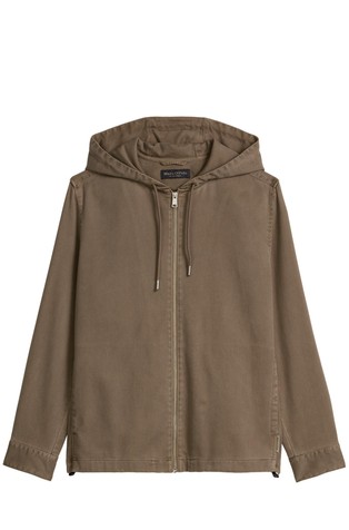 Jakna s kapuco iz liocela in organskega bombaža