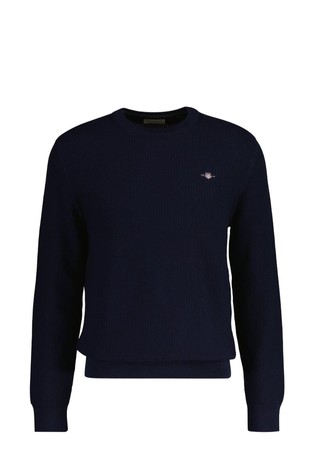 Micro Textured Cotton Sweater