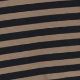 Črna - Black/Beige Stripe