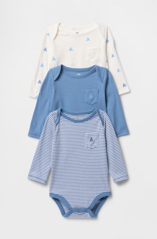 Baby First Favorites Organic Cotton Bodysuit (3-Pack)