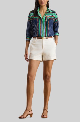 Relaxed fit patterned shirt