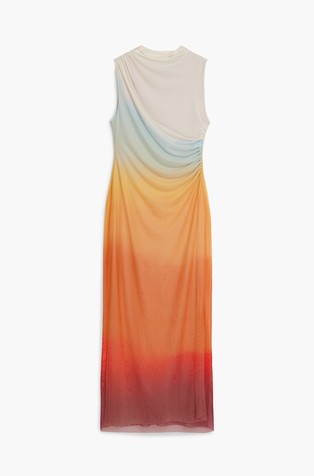 DESIGUAL Gradient transparent dress Multi 6