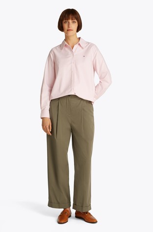 TOMMY HILFIGER Relaxed Chino Trousers With Pleats Green 3