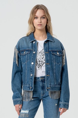 Oversize fit denim jakna