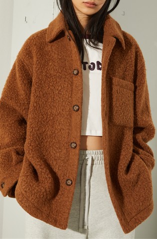 Max&Co. x Pietro Terzini srajčna jakna z našitkom zadaj