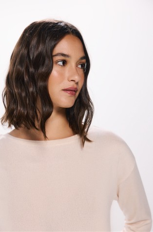 SPRINGFIELD Sweater with shirt insert Beige 3