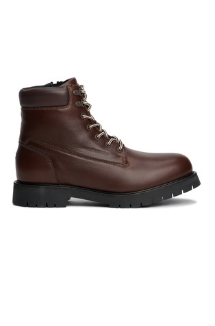 Usnjeni gležnjarji z vezalkami