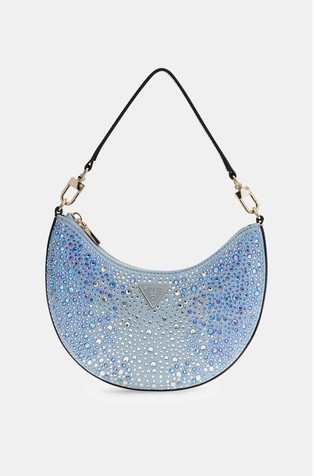 Tasmin Rhinestones Mini Hobo Bag