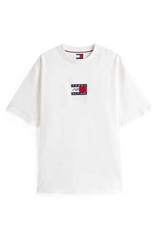 TOMMY HILFIGER TH x F1 MOVIE relaxed fit majica s kratkimi rokavi Bela - White 4