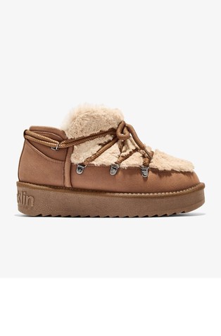 Nordic low faux-fur boots