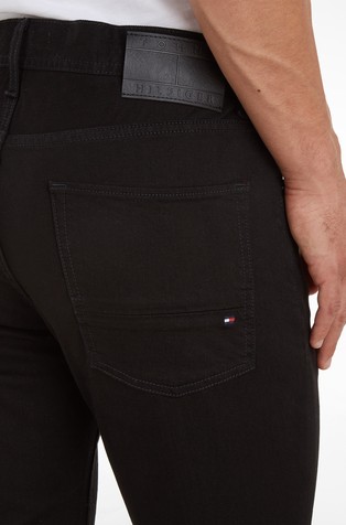TOMMY HILFIGER Core Denton ravne jeans hlače Črna - Black 3