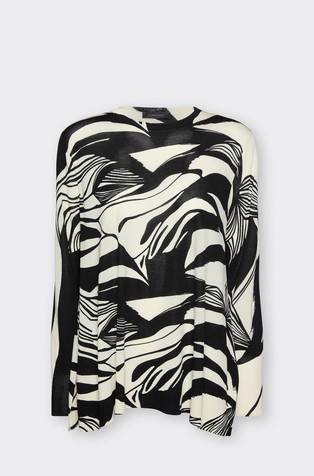 Asimetrična majica z vzorcem