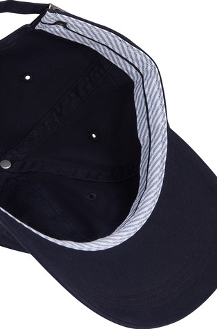 TOMMY HILFIGER Kapa s šiltom in vezeno logo zastavico Modra - Dark Blue 3